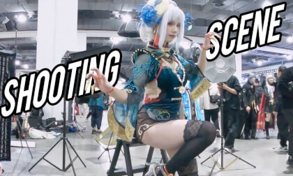 (VR180)Beauty Model Shooting Scene