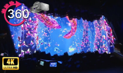 360º ride on Into The Deep at Six Flags Qiddiya