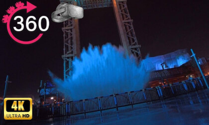 360º ride on Big Splash at Six Flags Qiddiya