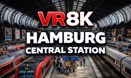 VR 8K 360 HAMBURG GERMANY CENTRAL TRAIN STATION (Hauptbahnhof)