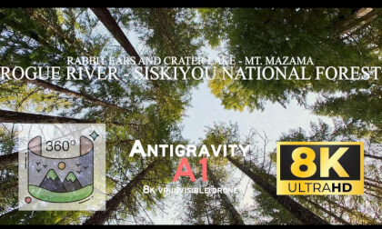 Antigravity A1 Invisible Drone | Flight Through Fog and Forest Near Crater Lake and Rabbit Ears (non-premium)