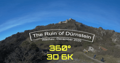 360 3D Castle Ruin Durnstein in Wachau, Austria VR Video 360 3D Castle Ruin Durnstein in Wachau, Austria VR
