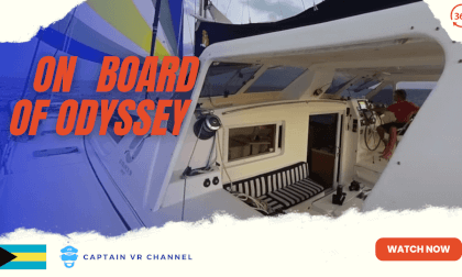[7] On board of Odyssey Catamaran - 360 VR video