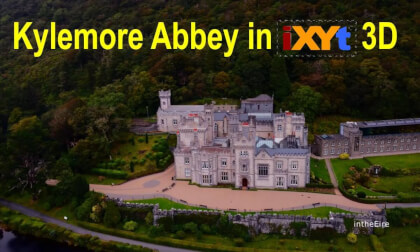 Kylemore Abbey, County Galway, Ireland in 3D SBS LR relax video for VR