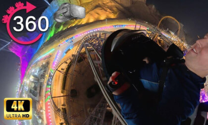 360º ride on Saw Mill Falls at Six Flags Qiddiya - Water Coaster
