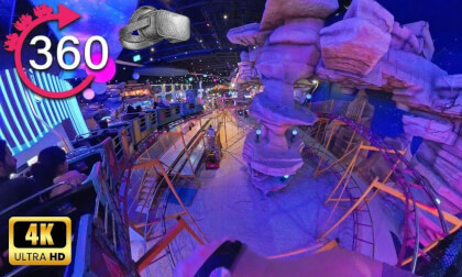 360º ride on Crystal Mine Train at Magic Planet - Riyadh