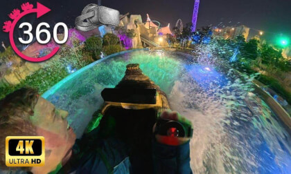 360º ride on ZoomaFlooma at Six Flags Qiddiya