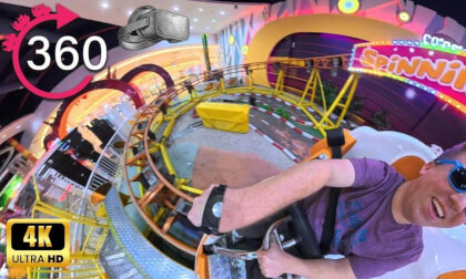 360º ride on Spinning Coaster at Sparky's - Riyadh