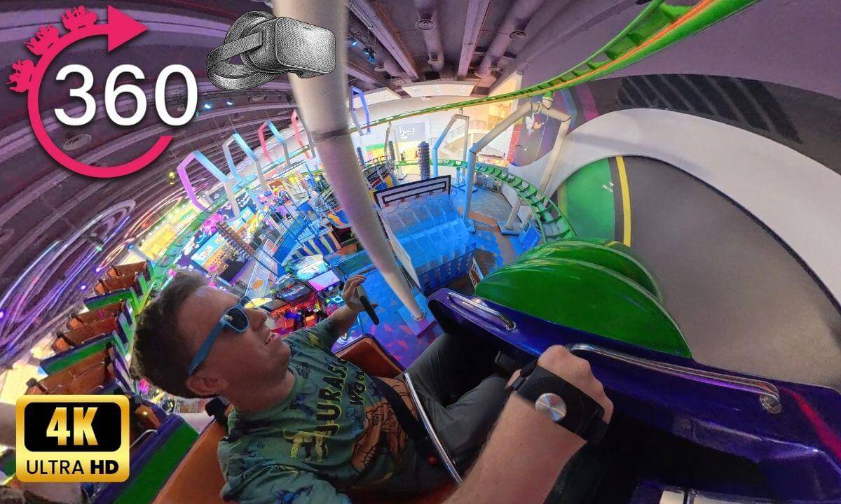 360º ride on Dragon Coaster at Sparky's - Riyadh, Saudi Arabia