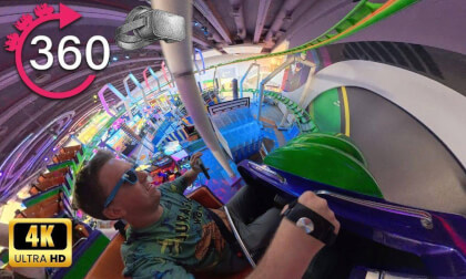 360º ride on Dragon Coaster at Sparky's - Riyadh, Saudi Arabia