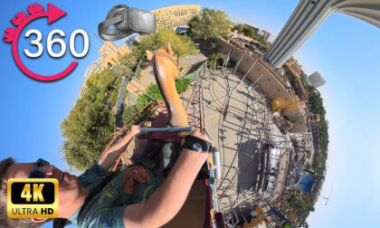 360º ride on Roller Coaster at Al Watan Park - Riyadh