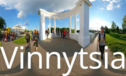 Vinnytsia,Ukraine-fountains
