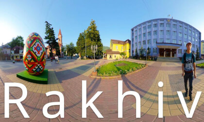 Rakhiv,Ukraine-small town
