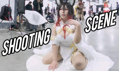 (VR180)Beauty Model Shooting Scene