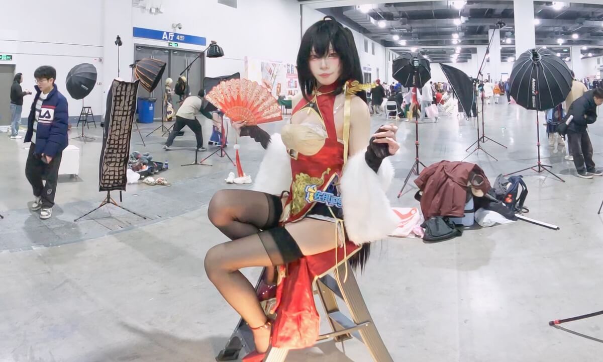 (VR180)Beauty Model Shooting Scene