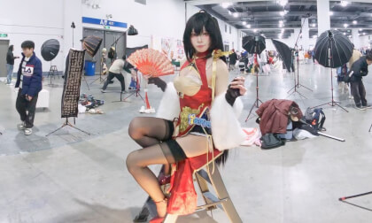 (VR180)Beauty Model Shooting Scene