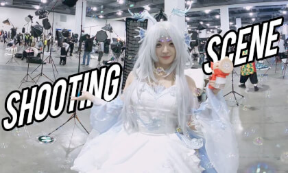 (VR180)Beauty Model Shooting Scene