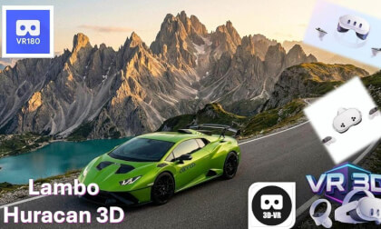 3D 2023 Lamborghini Huracan Tecnica - FPV Canyon Blast  Binaural