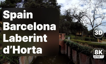 Spain Barcelona - Parc del Laberint d’Horta Walk & Garden Views