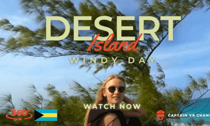 |103| Windy day on deserted island two -360° video