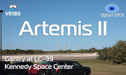 Artemis II | Launch Complex 39 Gantry in VR180 8K  Kennedy Space Center Tour