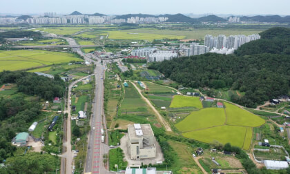 Korea  - Rice cultivation area in Siheung, Gyeonggi-do, South Korea -001