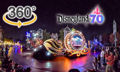VR 360 Paint the Night Parade 70th Anniversary Version Full Show Disneyland 2025 09 30