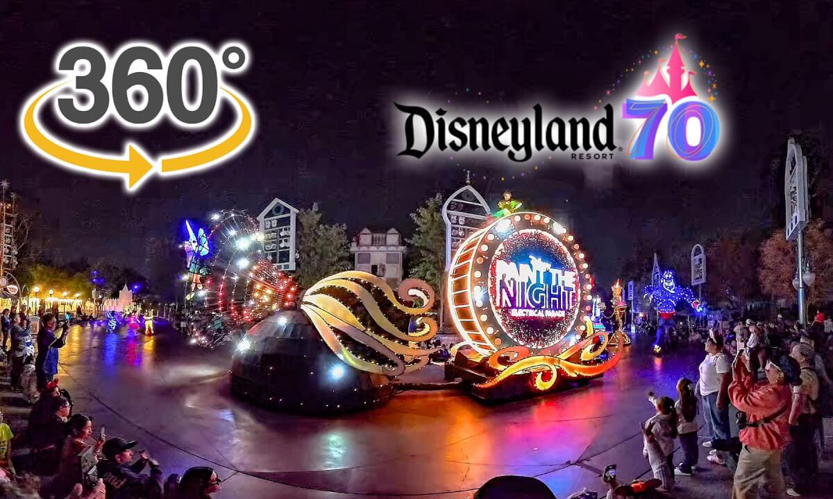 VR 360 Paint the Night Parade 70th Anniversary Version Full Show Disneyland 2025 09 30