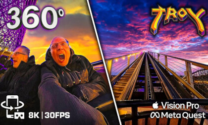 ULTIMATE NIGHT RIDE! Troy 360 VR Roller Coaster POV | Toverland (8K) 🎢 - Meta Quest 3 - Apple Vision Pro