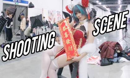 (VR180)Beauty Model Shooting Scene