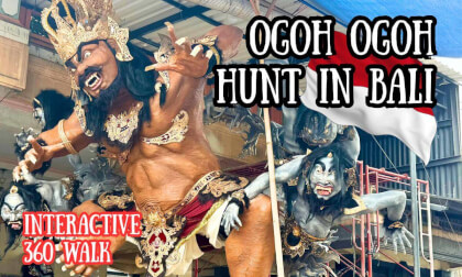 🇮🇩 Solo Afternoon Walk Around Munggu, Bali | Ogoh Ogoh Hunt | Interactive 4K, 360 Walk | Real Life