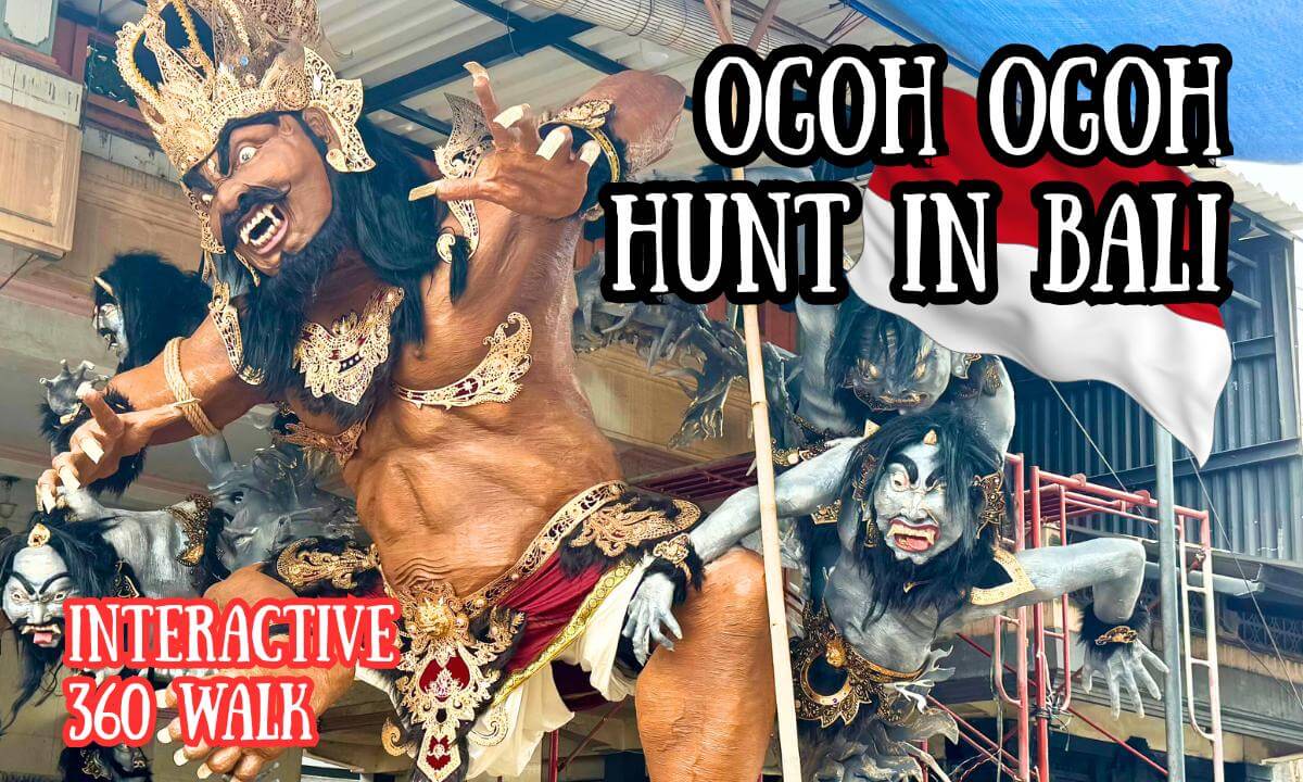 🇮🇩 Solo Afternoon Walk Around Munggu, Bali | Ogoh Ogoh Hunt | Interactive 4K, 360 Walk | Real Life