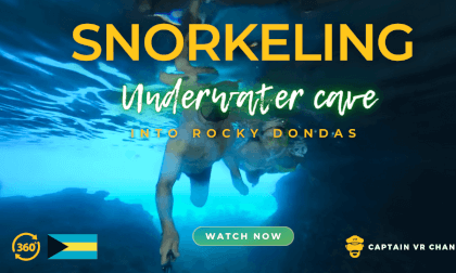 |77| Odyssey crew snorkles into rocky dondas underwater cave -360° video VR Video |77| Odyssey crew snorkles into rocky dondas underwater cave -360° video VR