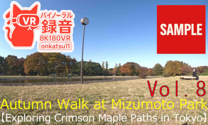 【SAMPLE】 🍂 [Autumn Walk at Mizumoto Park — Exploring Crimson Maple Paths in Tokyo (8K VR180 & Binaural Audio)] Chapter Eight‼