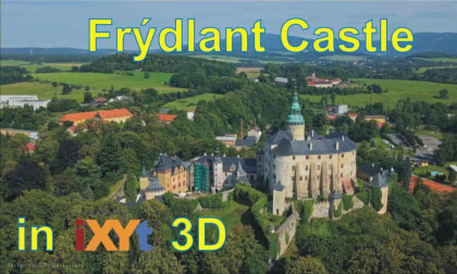 Frýdlant Castle, Liberec,  Czech Republic in 3D SBS LR relax video for VR
