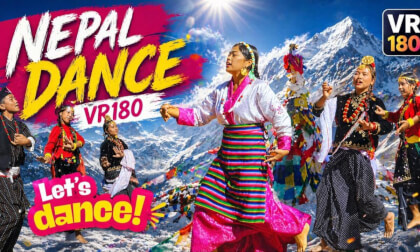 PRETTY GIRLS Dancing Barefoot 3D VR 180 🇳🇵 | Ancient Ghatu Dance Contest 8k 60 FPS