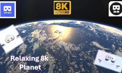 VR180 2025 8K AMAZING OLED SPACE VIDEO IN HDR ULTRA HD 4K-8K 60FPS Relax your self