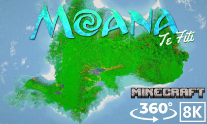 [Minecraft 360VR 8K] Explore Te Fiti from Moana – The Living Mother Island
