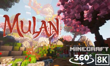 [Minecraft 360VR 8K] Explore Mulan’s Village – A Legendary Journey Through Ancient China