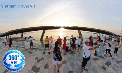 Phu Quoc Sunset Walk VR 360° | Kiss Bridge at Golden Hour | Vietnam Travel VR