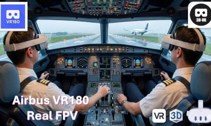 AIRBUS A380  Takeoff #3D # Immersive
