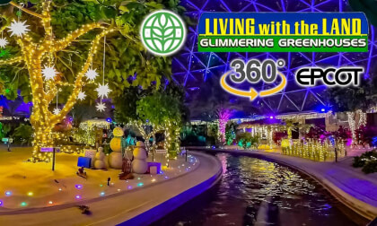 VR 360 Living with the Land Glimmering Greenhouses Holiday Overlay POV EPCOT 2025 12 30