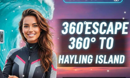 360° IMMERSIVE EXPERIENCE | Massive Waves at Hayling Island | 8K VR
