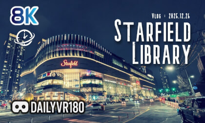 Walking to starfield  Library in Suwon - Q3U VR180