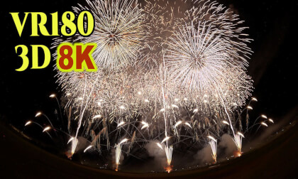 Hyperstereoscopic video of Fireworks at Nagaoka Fes 02.AUG.2023-No.28 VR Video Hyperstereoscopic video of Fireworks at Nagaoka Fes 02.AUG.2023-No.28 VR