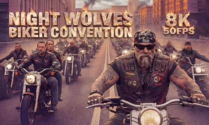 NIGHT WOLVES | BIKER CONVENTION | 8k 50fps