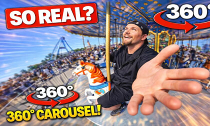 This 360° Carousel Ride Feels STRANGELY REAL (VR POV)