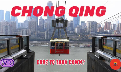 【180° VR】Chongqing Yangtze River Cable Car Immersive VR : From "Flying Bus" to  City Viewpoint 8K 3D