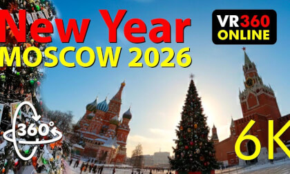 New Year in Moscow 2026 🎄❄️ | Red Square | VR 360° 6K Experience