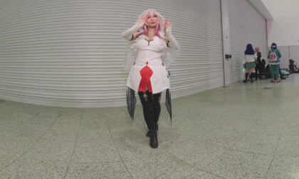 Gilty Crown Inori cosplay shooting scene